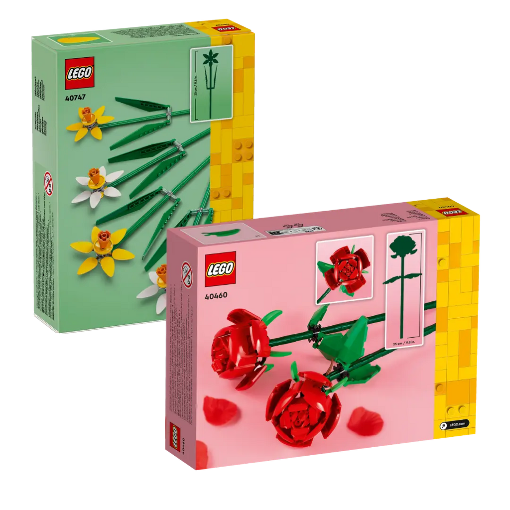 LEGO Set Red Roses and Daffodils Gift Flora Queen Flora Queen